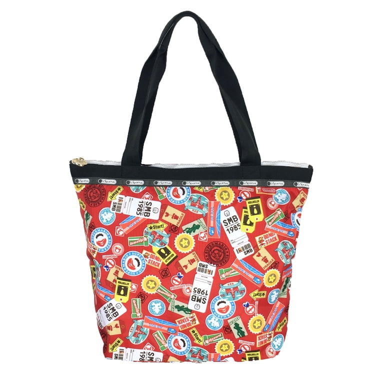 LeSportsac×NintendoスーパーマリオSuper marioタグ付 LeSportsac x Nintendo Super Mario Hailey Tote Shoulder Bag, Mario