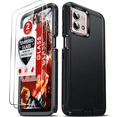 thumbnail image 1 of LeYi Compatible for Motorola G Stylus 5G 2023 Phone Case: Moto G Stylus 5G Case with 2Pcs Screen Protector, Shockproof 3 in 1 Full Body Protection Case for GStylus Stylus5G 2023, Black, 1 of 6