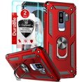 thumbnail image 1 of LeYi Compatible with S9 Plus Case, Samsung Galaxy S9 Plus Case with [2 Pack] 3D Curved Screen Protector, [Military-Grade] Magnetic Ring Kickstand Protective Case for Samsung S9 Plus [NOT FIT S9], Red, 1 of 6