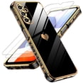 thumbnail image 1 of LeYi For Samsung Galaxy A14 5G Case with Built in Screen Protector 2 Pack, Plating Rose Gold, Black, 1 of 6