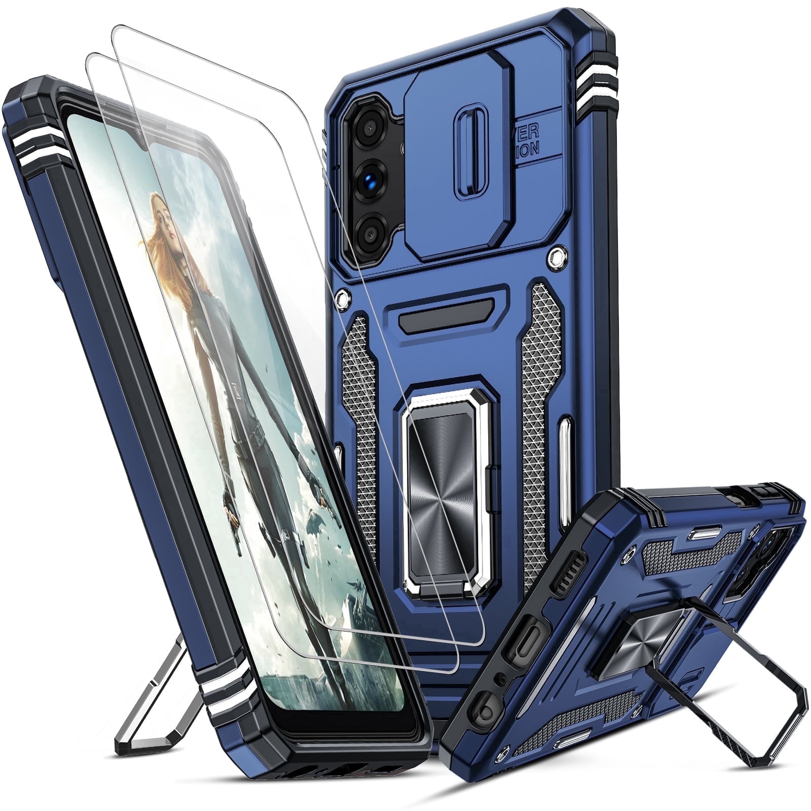 LeYi for Galaxy A13 5G Case, Samsung A13 Case with Slide Camera Cover ...