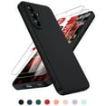thumbnail image 1 of LeYi for Galaxy A36 5G Phone Case: Samsung A36 5G Case with 2 Pack Tempered Glass Screen Protector, Soft Liquid Silicone Shockproof Anti-Scratch Phone Case for Galaxy A36, Black, 1 of 7
