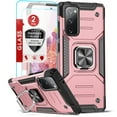 thumbnail image 1 of LeYi Galaxy S20 FE Case with 2 Glass Screen Protectors & Kickstand, Rose Gold, 1 of 7