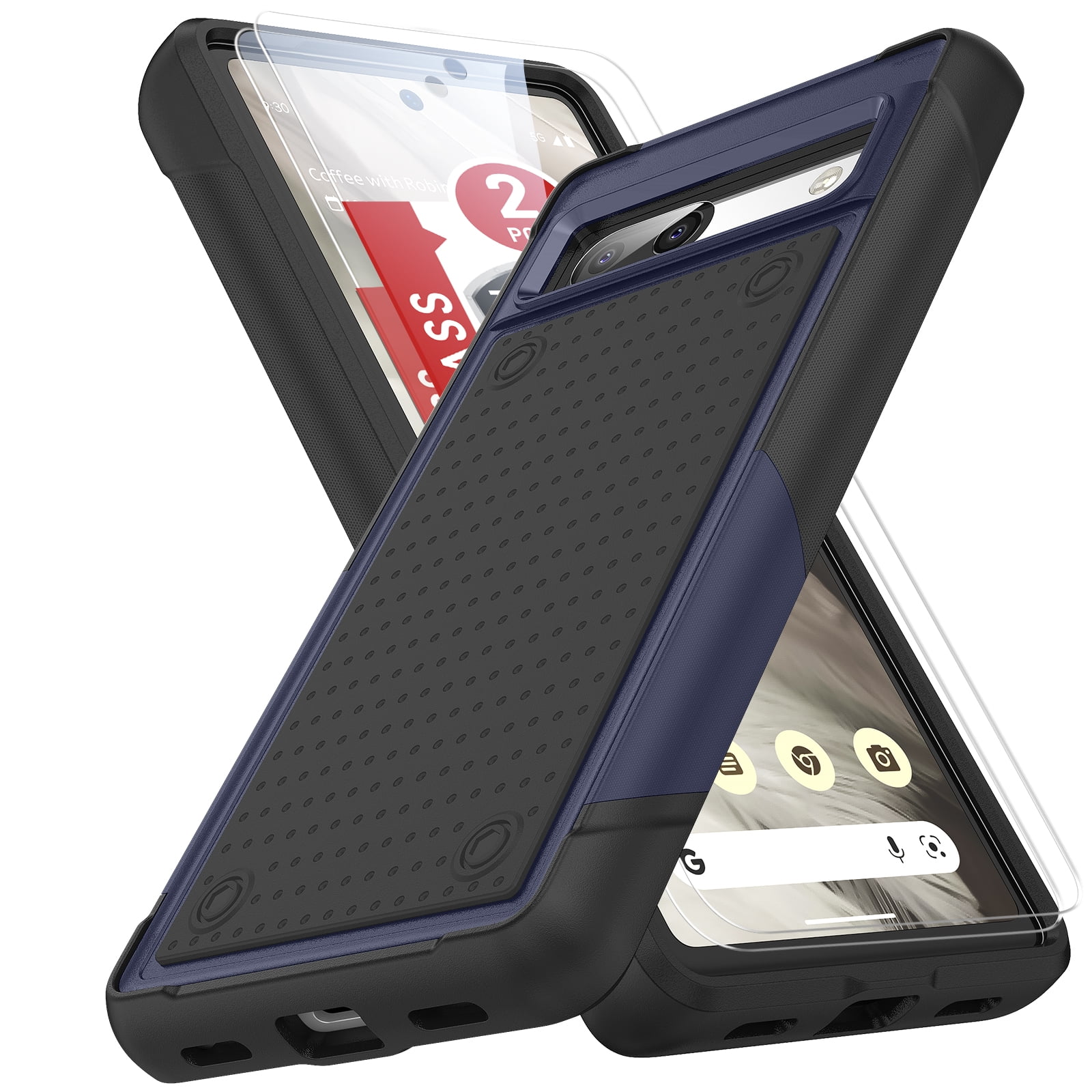 LeYi Google Pixel 7A Case with 2 Pack Screen Protectors, 4 Corners with Airbags, NonSlip