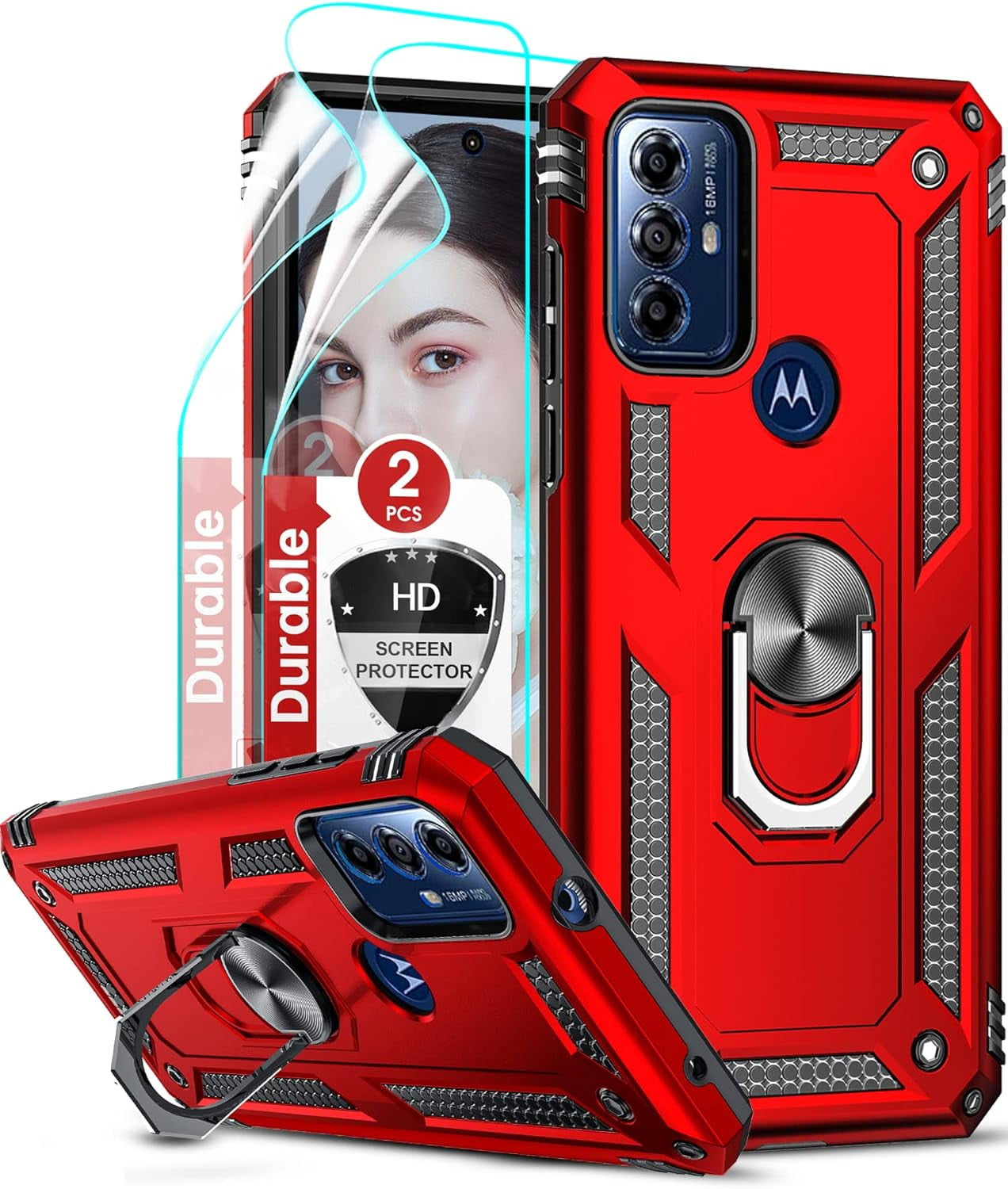 LeYi for Moto G Play 2025 Phone Case, Motorola G Play Case with 2 Pcs