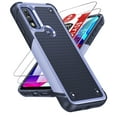 thumbnail image 1 of LeYi for Moto G Pure Case, Moto G Power 2022 Case with [2 Pack] Screen Protectors, Dual Layer Hard PC Textured Back & Soft Bumper Case for Motorola G Pure, Purple, 1 of 7