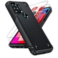 thumbnail image 1 of LeYi Moto G Stylus 5g 2021 Case with 2 Pack Screen Protectors, Dual Layer Protective Hard PC Back & 4 Corners with Airbags[12ft Drop Protection] for Moto G Stylo 5g Case 2021 - Black, 1 of 7