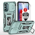 thumbnail image 1 of LeYi Motorola Moto G Stylus 2022 Case 5G with [2 Pack] Screen Protector, [Magnetic Rotatable Kickstand] Military Grade Shockproof Full Body for Moto G Stylus Case 2022 5G (Not Fit 5G) - Green, 1 of 8