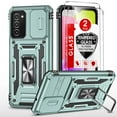 thumbnail image 1 of LeYi Phone Case for Samsung Galaxy A03s, with Screen Protector, Full-Body Shockproof, Green, 1 of 7