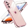 thumbnail image 1 of LeYi For Samsung A 14 Case with Samsung Galaxy A14 5g Screen Protector [2 Pack] , Plating Rose Gold Edge Protective for Case Samsung Galaxy A14 5g, Pink, 1 of 6