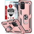 thumbnail image 1 of LeYi for Samsung A03S Case, Samsung Galaxy A03S Case with [2 x Tempered Glass Screen Protector], Full-Body Shockproof Soft Liquid Silicone Protective Case for Samsung A03S (6.5 Inch), Rose Gold, 1 of 6