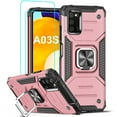thumbnail image 1 of LeYi for Samsung Galaxy A03S Case, 2 x Screen Protector, Shockproof Drop Test Cover, Rose Gold, 1 of 7
