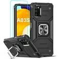 thumbnail image 1 of LeYi for Samsung Galaxy A03S Case (Not A03), 2 x Screen Protector, Shockproof Drop Test Cover, Black, 1 of 7