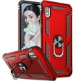 thumbnail image 1 of LeYi for Samsung Galaxy A10E Case [Military Grade Drop] Heavy Duty Silicone Rugged Shockproof Protective Cover for Samsung A10E Phone Case with Ring Kickstand Hard, Red, 1 of 8