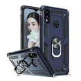thumbnail image 1 of LeYi for Samsung Galaxy A10S Case [Military Grade Drop] Heavy Duty Silicone Rugged Shockproof Protective Cover for Samsung A10S Phone Case with Ring Kickstand Hard(Not Fit A10), Blue, 1 of 9