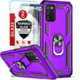 thumbnail image 1 of LeYi for Samsung Galaxy AO3s Case, Galaxy A03s Phone Case with [2 Pack] Tempered Protector, Magnetic Ring Kickstand Protective Phone Case for Galaxy A03S (6.5 Inch), Purple, 1 of 7