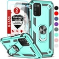 thumbnail image 1 of LeYi for Samsung Galaxy AO3s Case with Screen Protector 2 Pack, Magnetic Ring Kickstand, N-Green, 1 of 8