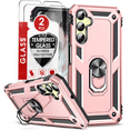 thumbnail image 1 of LeYi for Samsung A25 Phone Case 5G, A25 5G Case with [2 Pack] Tempered Glass Screen Protector,  Rose Gold, 1 of 7
