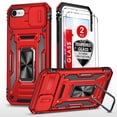 thumbnail image 1 of LeYi iPhone 8/7 /SE 2022 Case with Screen Protector [2 Pack], Red, 1 of 7