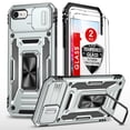 thumbnail image 1 of LeYi iPhone 8 Case, iPhone 7 Case, iPhone SE 2022 Case with Screen Protector [2 Pack], [Slide Camera Cover Protection] Military Grade Shockproof Full Body Protective Cover for iPhone 8/7 Case - Grey, 1 of 9