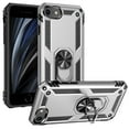 thumbnail image 1 of LeYi Magnetic Protective Phone Case with 360° Rotable Kickstand for iPhone SE 2022/2020 (3rd/2nd Gen), Silver, 1 of 8