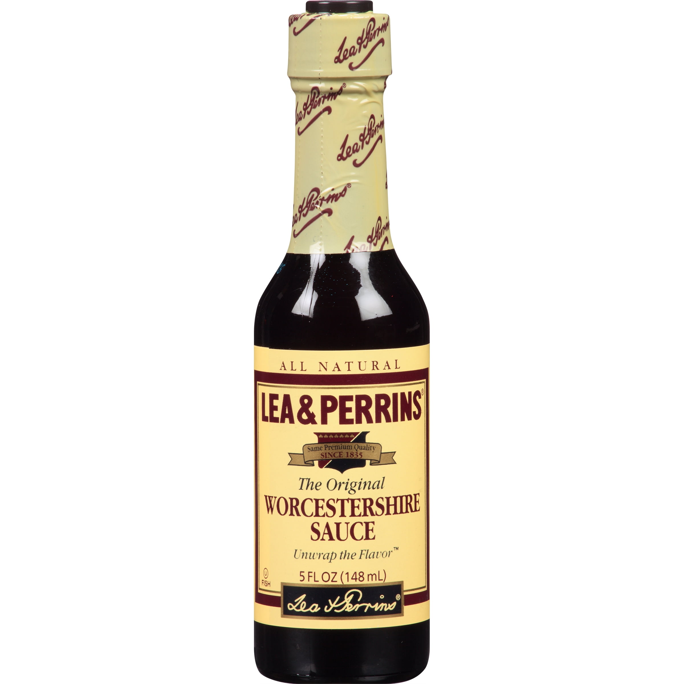 Lea & Perrins Worcestershire Sauce - Large 568ml Bottle, Halal & Kosher Certified For Cooking & Seasoning