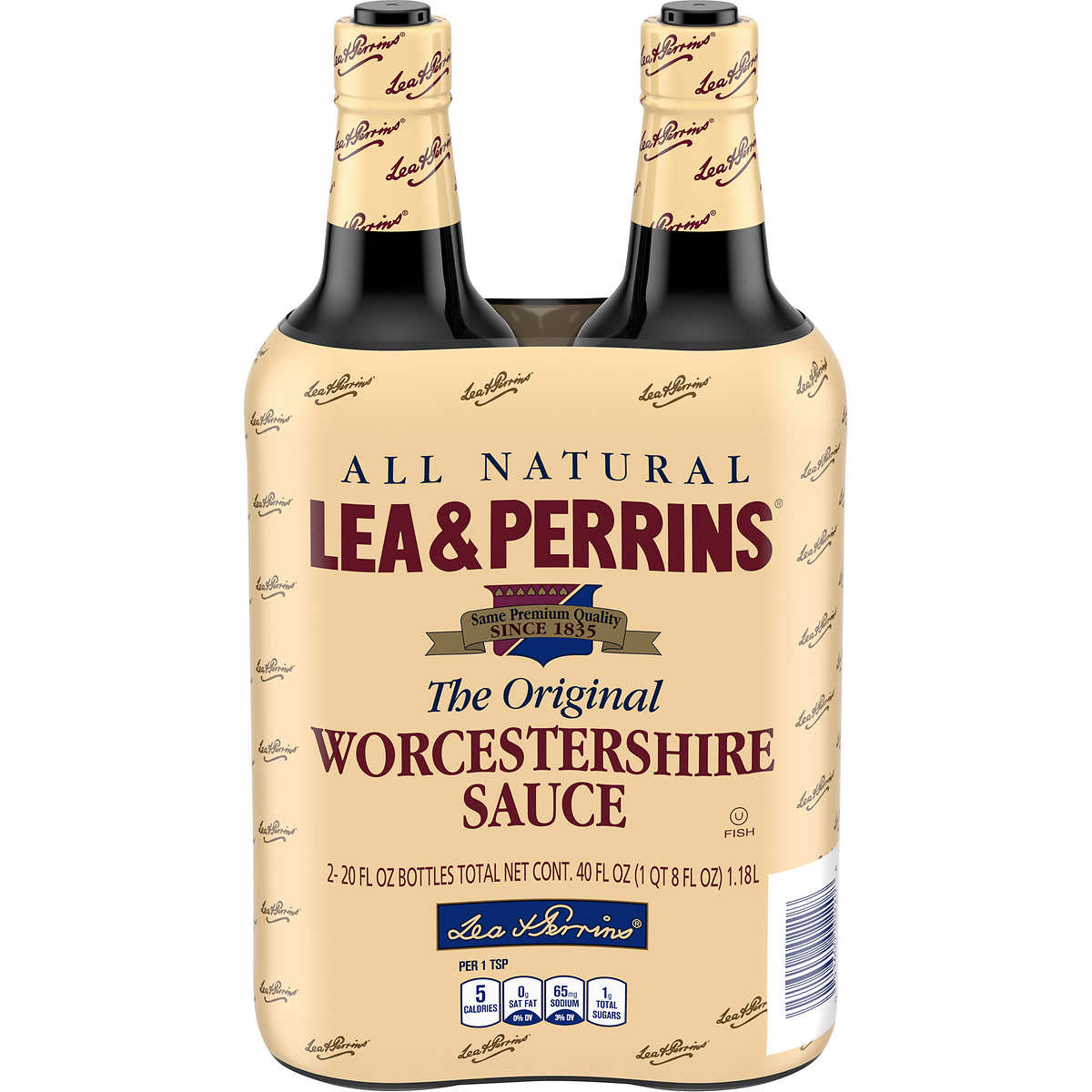 Lea & Perrins Worcestershire Sauce, 20 fl oz, 2 Count