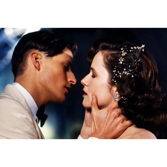 Lea Thompson and Crispin Glover in Back to the Future about to kiss 24x36 Poster