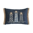 thumbnail image 1 of Lea Unlimited Light House Navy Blue Rectangle Accent Pillow, 1 of 5