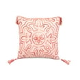 thumbnail image 1 of Lea Unlimited Tie Dyed Coral Chenille Tile Accent Pillow, 1 of 3