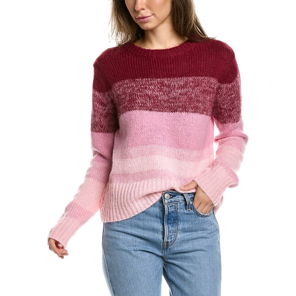 Lea & Viola womens  Ombre Wool-Blend Sweater, s, Pink