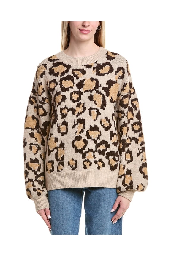 womens  Oversized Sweater, xs, Brown