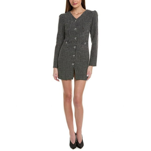Lea & Viola womens  Tweed Mini Dress, m, Black