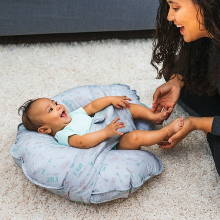 Leachco Cuddle-U Original Be Brave ¦ Nursing Pillow & More ¦ Sham-Style, Removable Cover