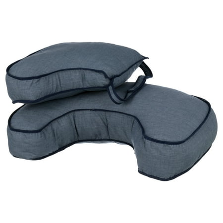 Leachco Natural Boost Basic Denim │ Adjustable Nursing Pillow