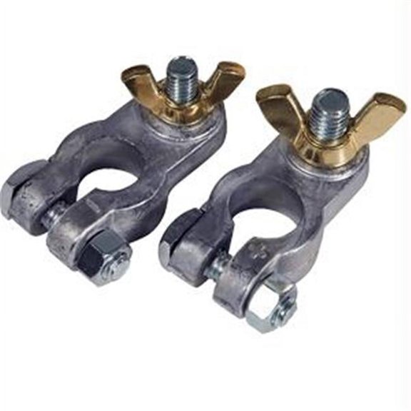 Lead Battery Terminal - 5-16'' & 3-8'' Stud - Positive & Negative Combo