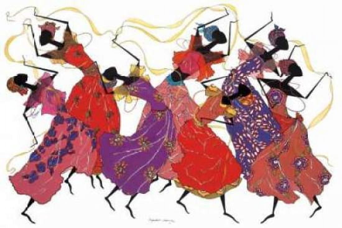 Lead Dancer in Purple Gown Canvas Art - Augusta Asberry (24 x 36)