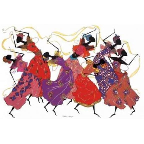 Lead Dancer in Purple Gown Poster Print by Augusta Asberry, 12 x 18 - Small