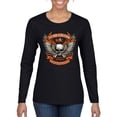 thumbnail image 1 of Lead Follow or Get The Hell Out Of The Way MC 1969 Motorcycle Pop Culture Womens Graphic Long Sleeve T-Shirt, Black, Medium, 1 of 3