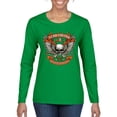 thumbnail image 1 of Lead Follow or Get The Hell Out Of The Way MC 1969 Motorcycle Pop Culture Womens Graphic Long Sleeve T-Shirt, Kelly, Small, 1 of 3