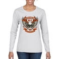 thumbnail image 1 of Lead Follow or Get The Hell Out Of The Way MC 1969 Motorcycle Pop Culture Womens Graphic Long Sleeve T-Shirt, White, 2XL, 1 of 3