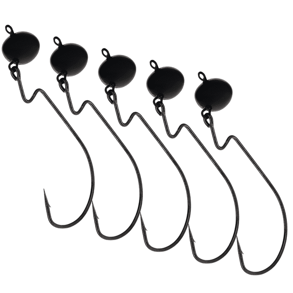 Lead Football Swing Jig- 3/4 oz- Black (5 Per Pack)