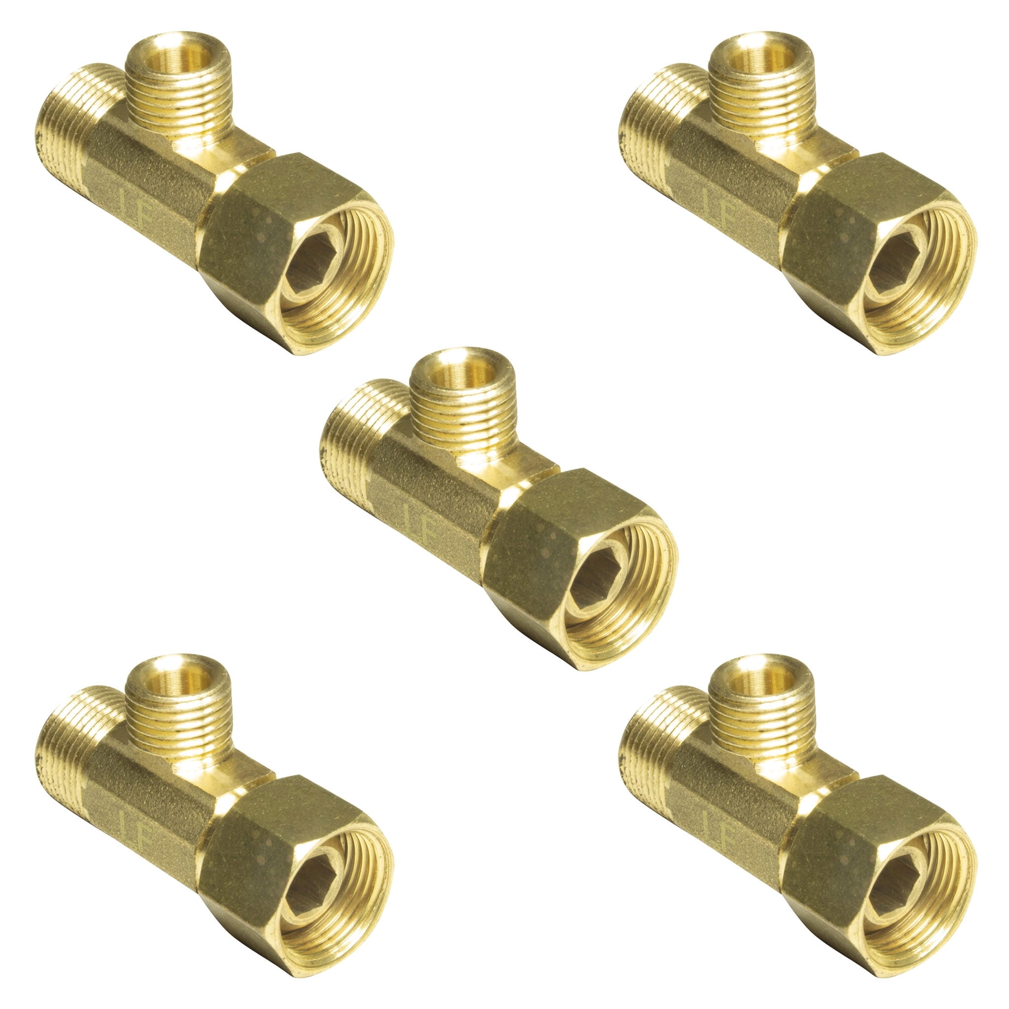 Lead Free Brass Angle Stop Add-A-Tee Valve 3/8