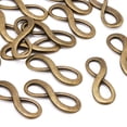 thumbnail image 1 of Lead Free & Nickel Free Bronze Alloy Charms Infinity Pendants for Jewellery Making about 23mm long 8mm wide 2.5mm thick hole: 8x5mm, 1 of 4
