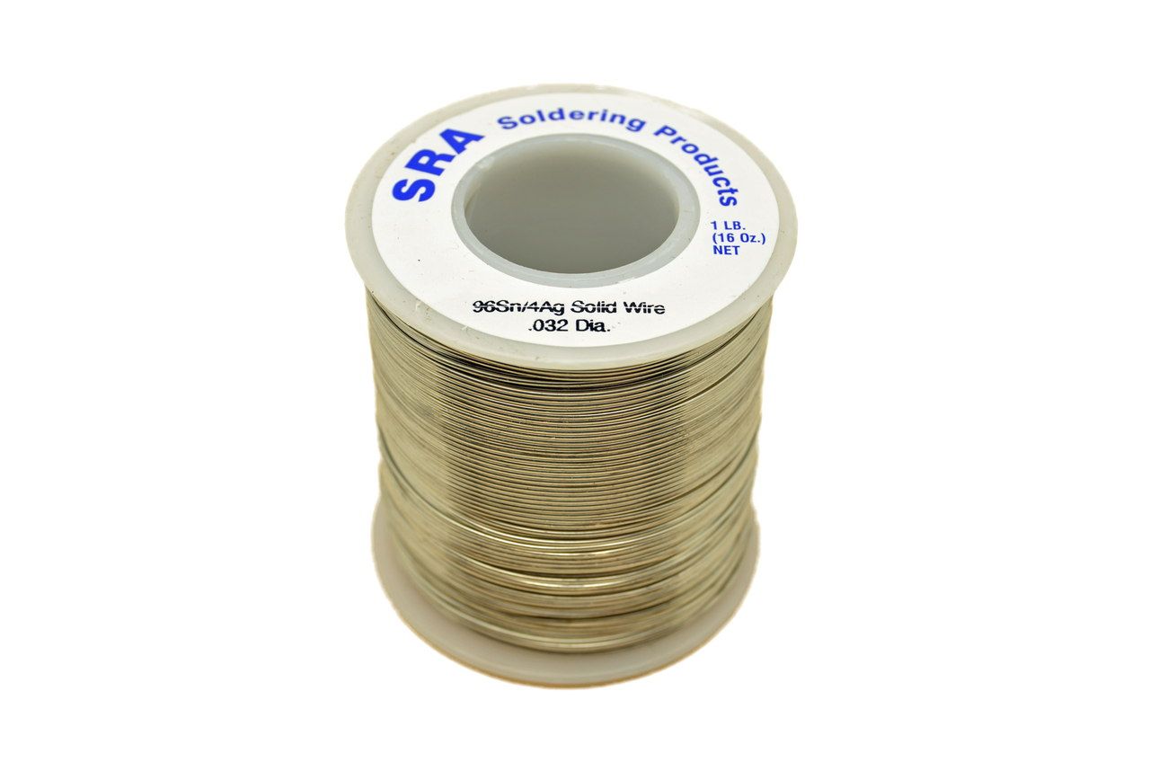 Lead Free Solid Core Silver Solder, 96/4 .032-Inch, 1-Pound Spool