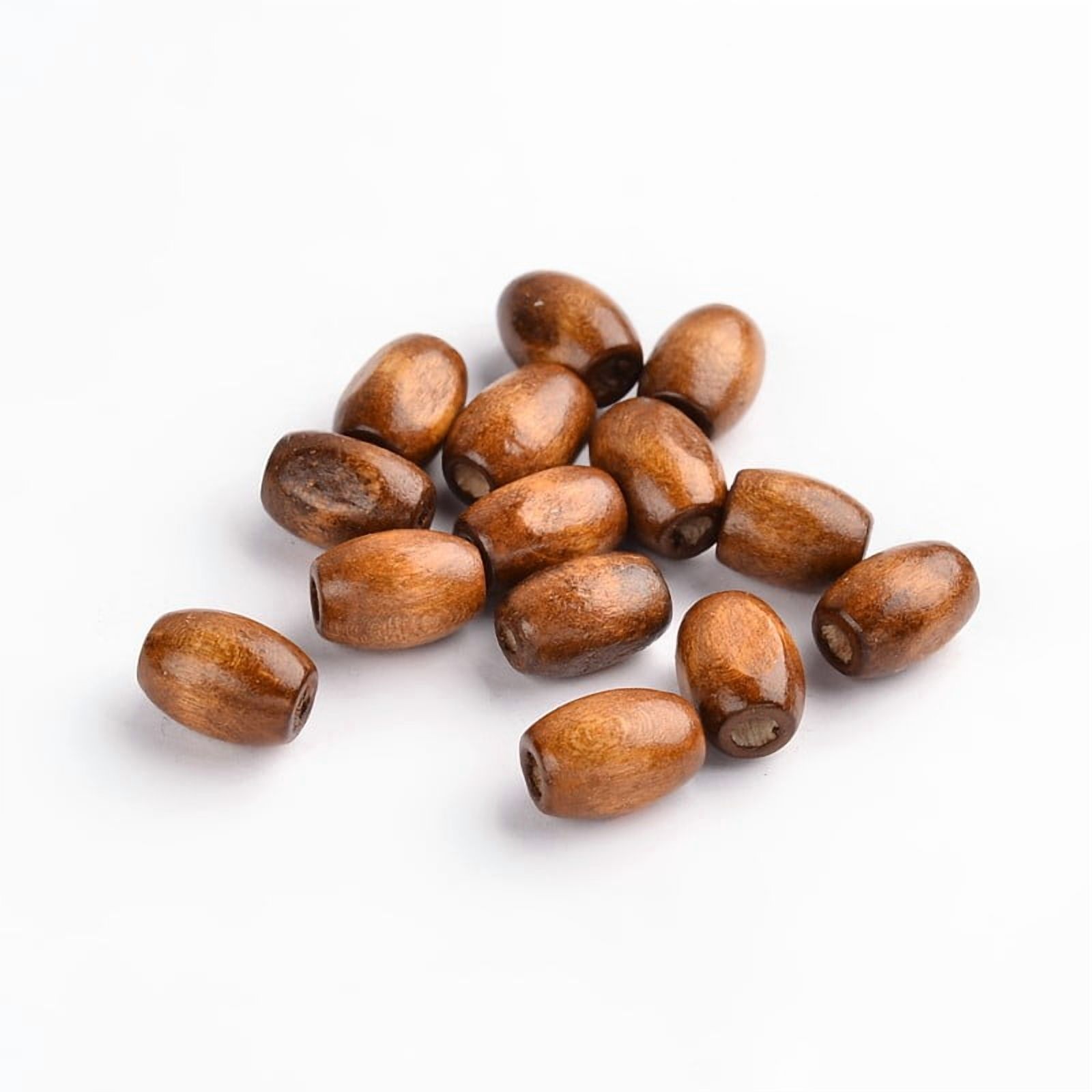 Lead Free Wood Beads Oval Nice for s Day Gift Making Dyed Chocolate Size: about 8mm wide 12mm long hole: 3mm about 4000pcs/1000g
