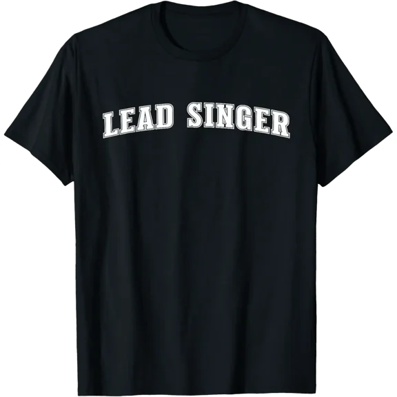 Lead Singer Simple Position Title Band Uniform Typography T-Shirt