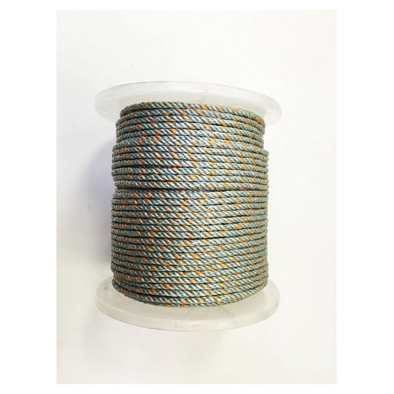 Lead Sinking Rope 1/4" x 400ft - Crab & Prawn Trap Line - Heavy Duty Lead Core Rope for Saltwater - Durable Fishing Rope for Pots & Traps Grey