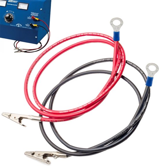 Lead Wires for Plating Rectifier Jewelry Plater Anode & Cathode Alligator Clamp