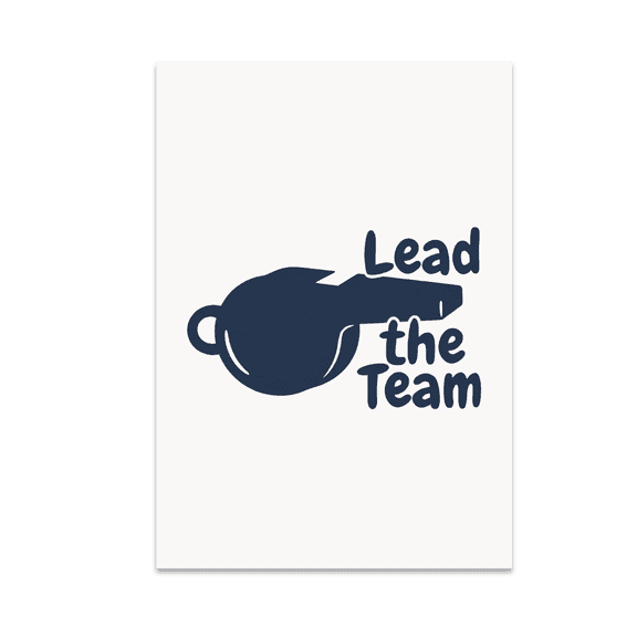 Lead the Team Sports Wall Art - Coach Decor - 13x19 Poster Print